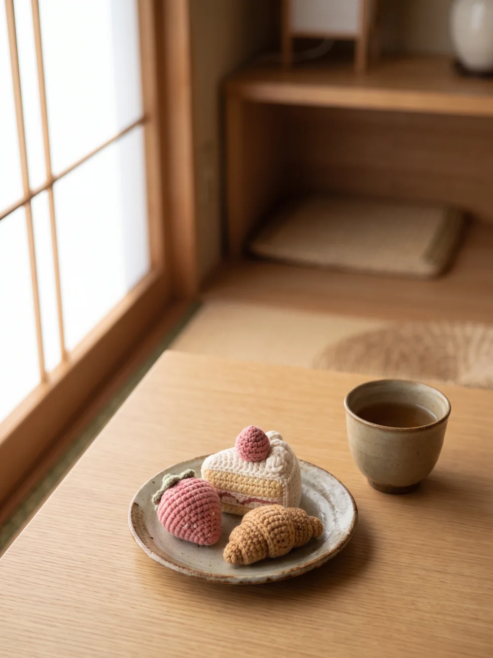 いちごのあみぐるみ