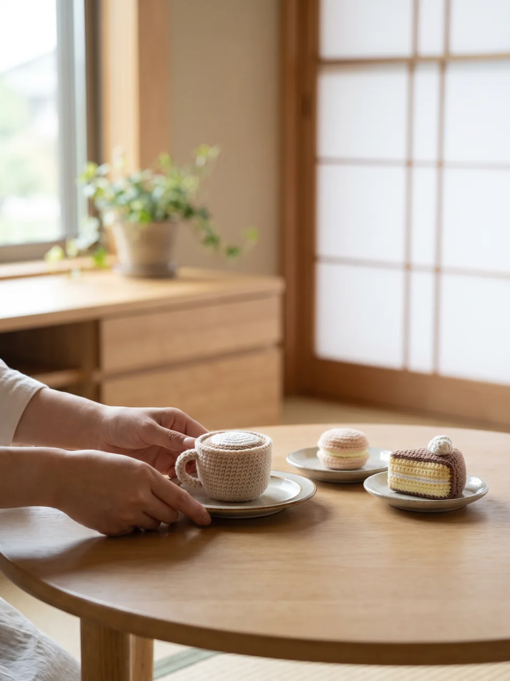 ショートケーキのあみぐるみ