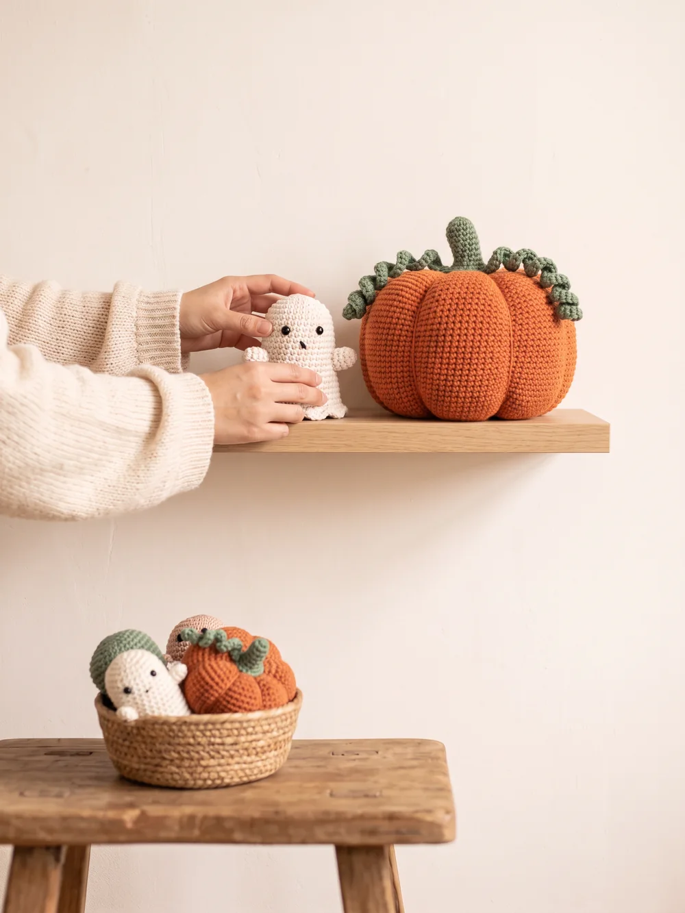 ハロウィンのかぼちゃのあみぐるみ