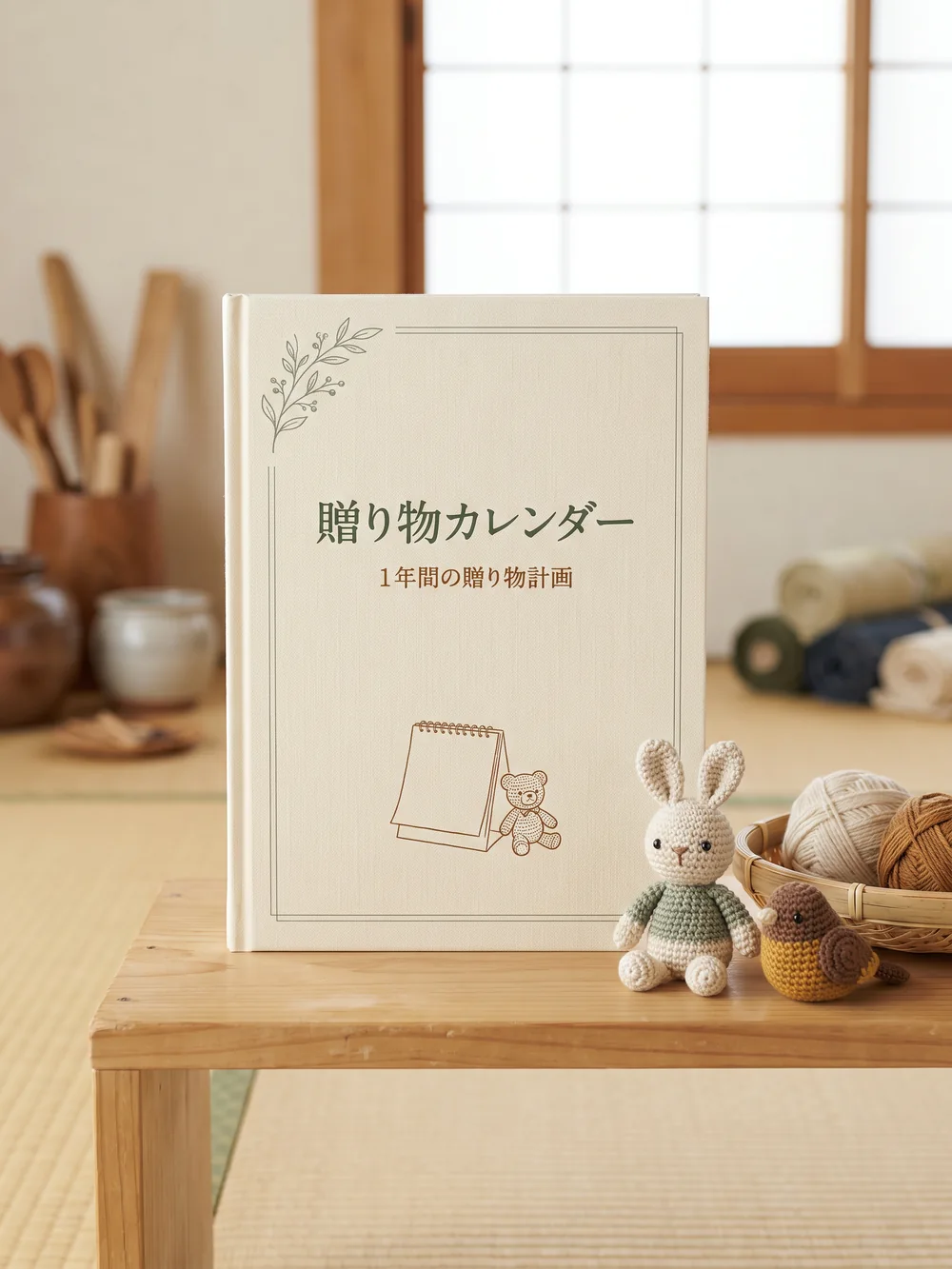 プレゼント3：贈り物カレンダー：印刷して使える年間シート